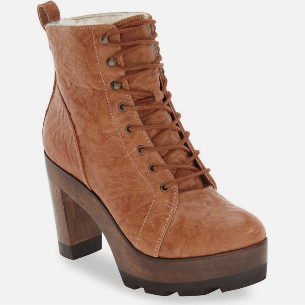 NWOB Kelsi Dagger Brooklyn Farren Vintage Platform Bootie